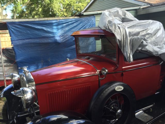 1930 Red/BLACK Ford Model A TRUCK