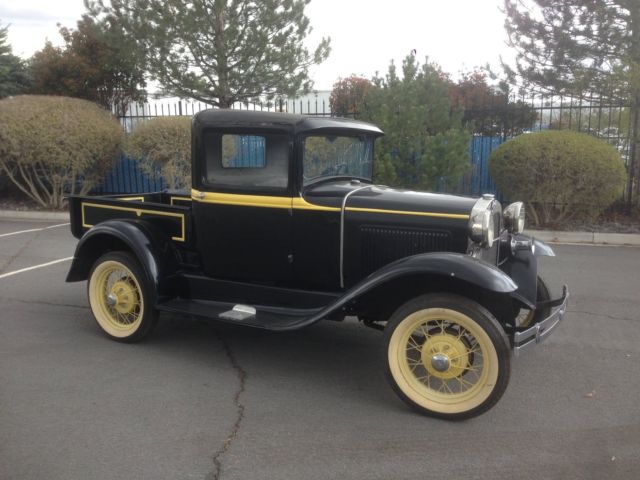 1930 Black Ford Model A Standard Cab Pickup