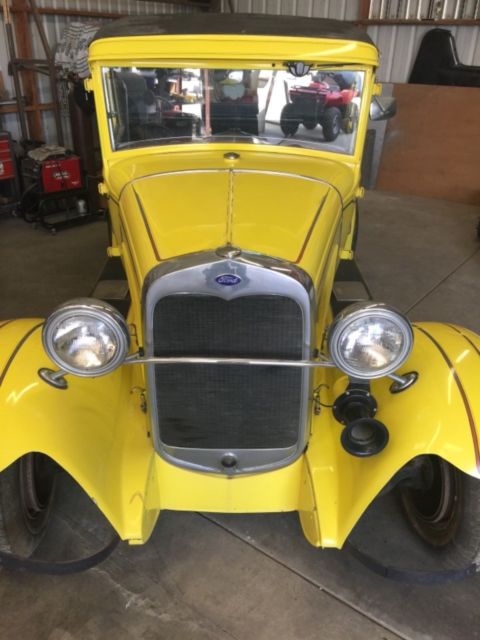 1930 Yellow Ford Model A