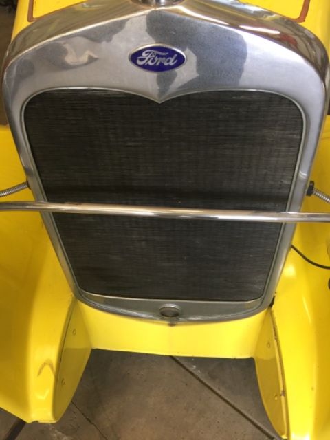 1930 Yellow Ford Model A