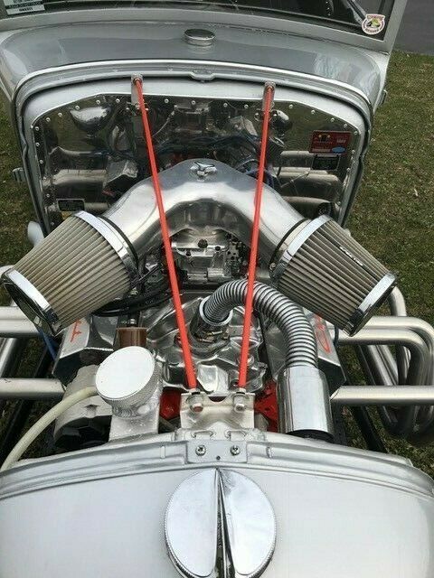 1930 Silver Ford A Coupe