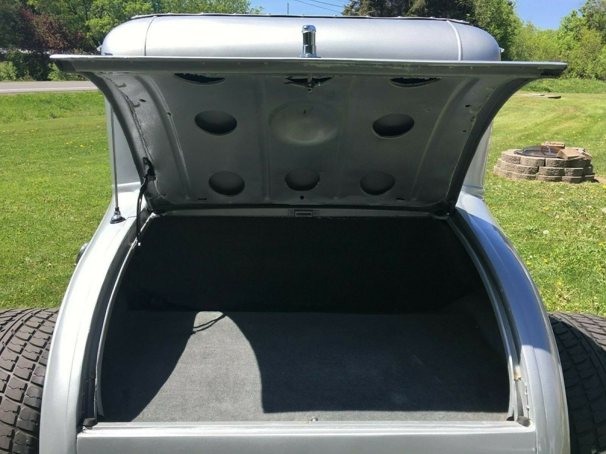 1930 Silver Ford A Coupe