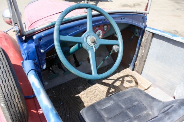 1930 Red/White/Blue Ford Model A Roadster
