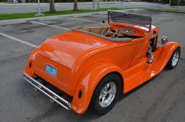 1930 FLAME ORANGE Ford Model A Convertible