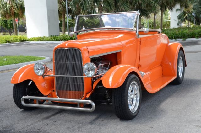 1930 FLAME ORANGE Ford Model A Convertible