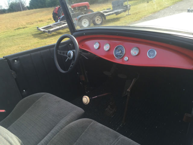 1930 Black Ford Model A Convertible