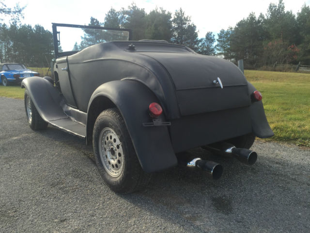 1930 Black Ford Model A Convertible