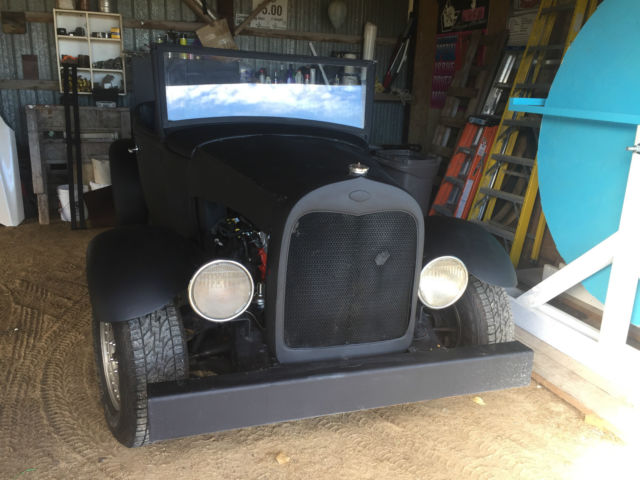 1930 Black Ford Model A Convertible
