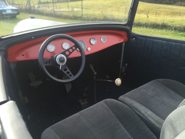 1930 Black Ford Model A Convertible