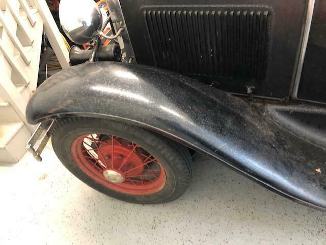 1931 Black Ford Model A Roadster