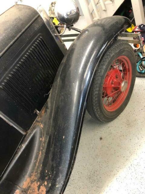 1931 Black Ford Model A Roadster