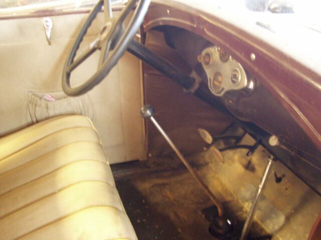 1930 black brown Ford Model A Coupe