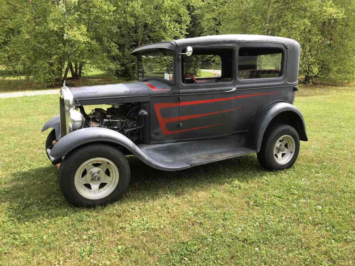1930 Black Ford Model A Sedan