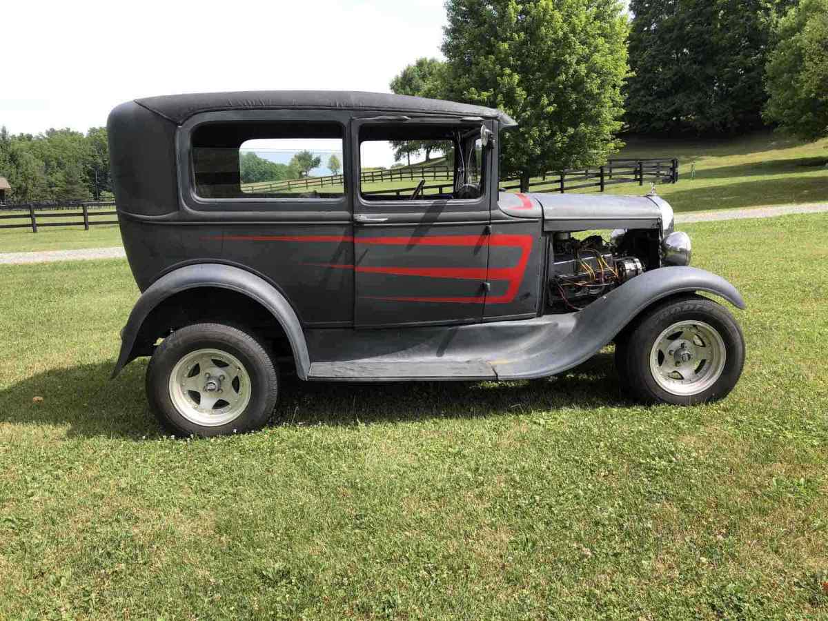 1930 Black Ford Model A Sedan