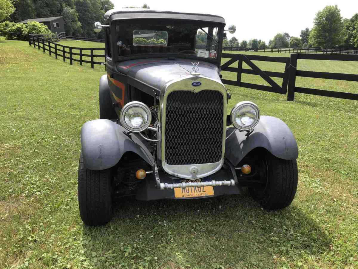 1930 Black Ford Model A Sedan