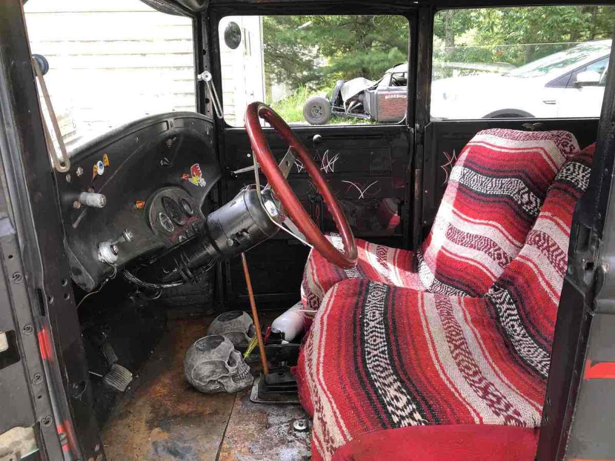 1930 Black Ford Model A Sedan