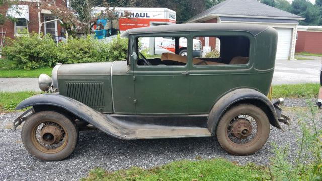 1930 Green Ford Model A Sedan