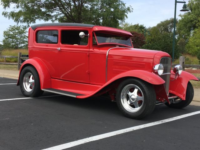 1930 Pantera Red Ford Model A Coupe