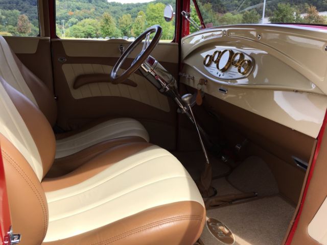 1930 Pantera Red Ford Model A Coupe