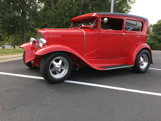 1930 Pantera Red Ford Model A Coupe