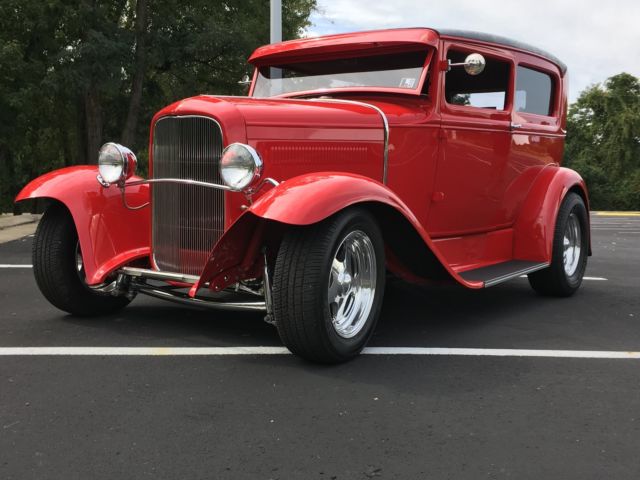 1930 Pantera Red Ford Model A Coupe