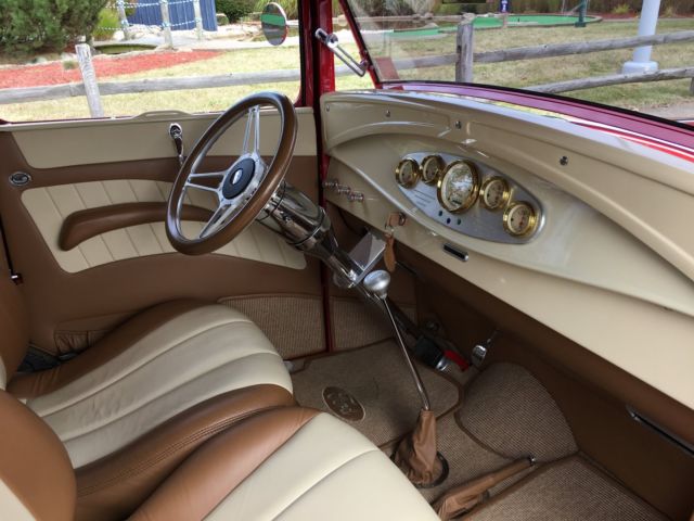 1930 Pantera Red Ford Model A Coupe