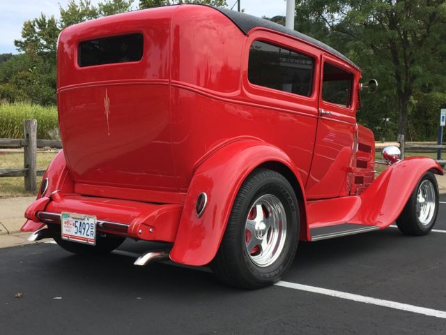 1930 Pantera Red Ford Model A Coupe