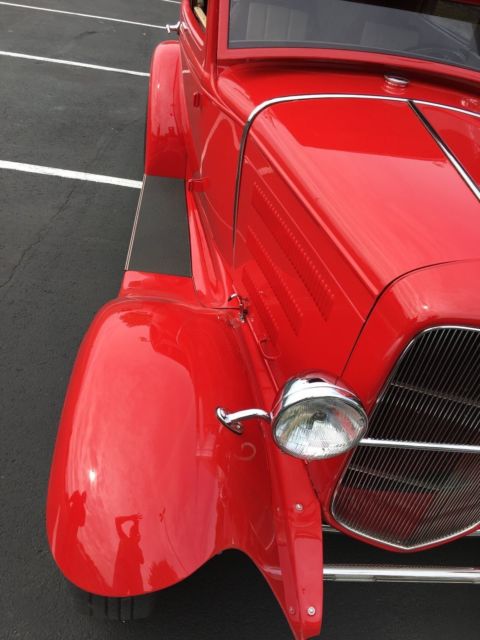 1930 Pantera Red Ford Model A Coupe
