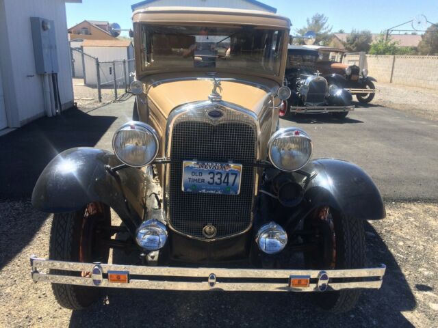 1930 Tan Ford Model A Towne Sedan