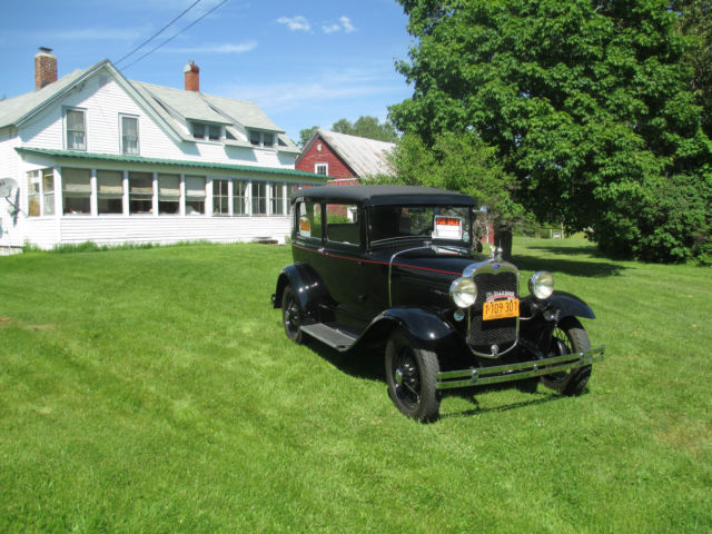 1930 Black Ford Model A sedan