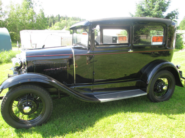 1930 Black Ford Model A sedan