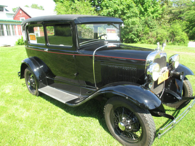 1930 Black Ford Model A sedan