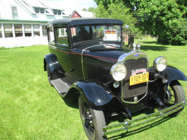 1930 Black Ford Model A sedan