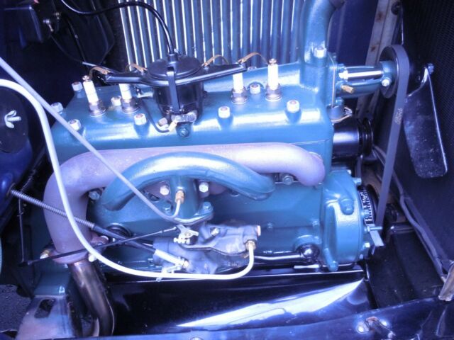 1930 Blue/black Ford Model A Two door sedan