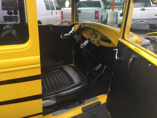 1930 Yellow Ford Model A Sedan