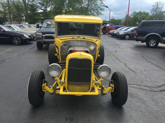 1930 Yellow Ford Model A Sedan
