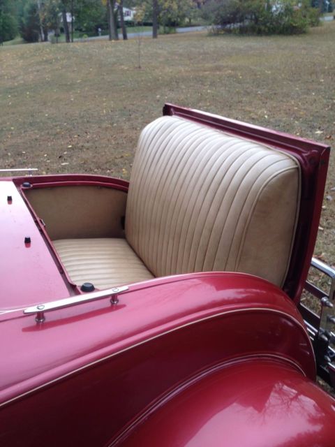 1930 Burgundy Ford Model A Convertible