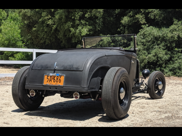 1930 Black Ford Model A Roadster
