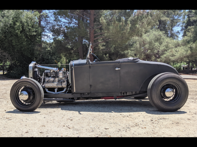 1930 Black Ford Model A Roadster