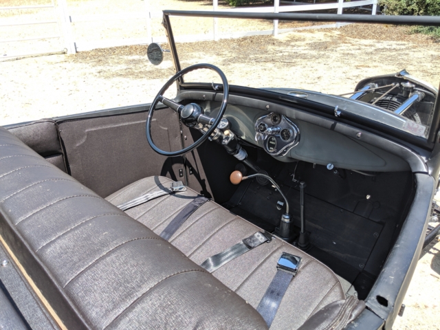 1930 Black Ford Model A Roadster