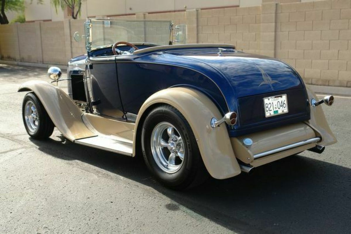 1930 Blue Ford Roadster --