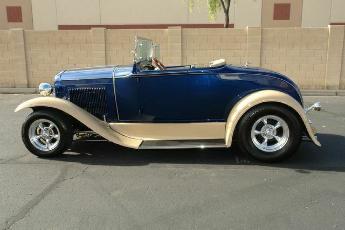 1930 Blue Ford Roadster --