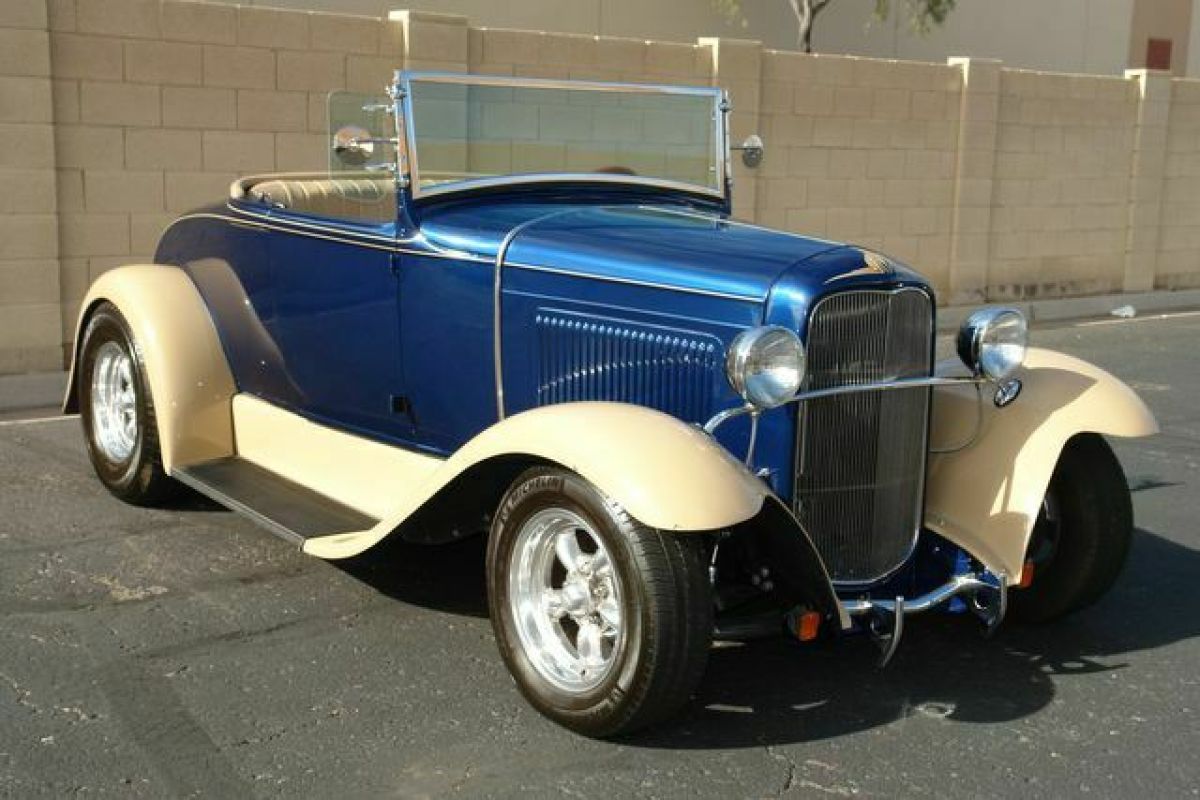 1930 Blue Ford Roadster --