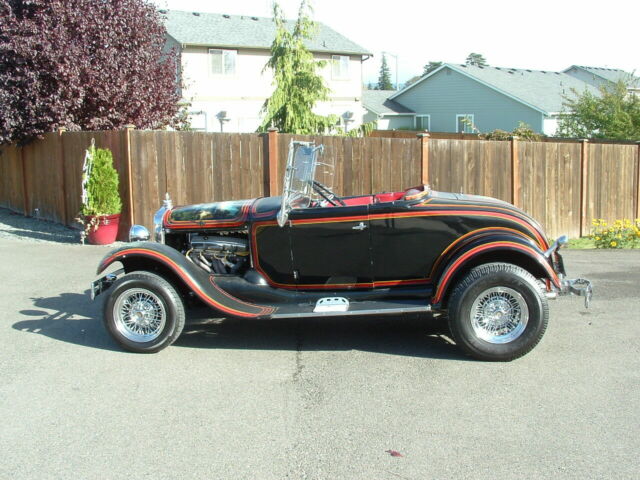 1929 Black w/ murals Ford Model A Roadster