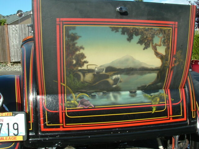 1929 Black w/ murals Ford Model A Roadster