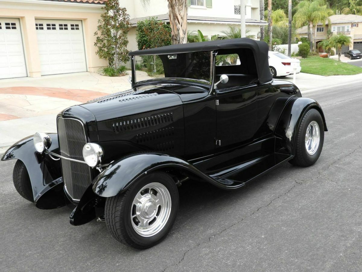 1930 Black Ford Roadster Convertible