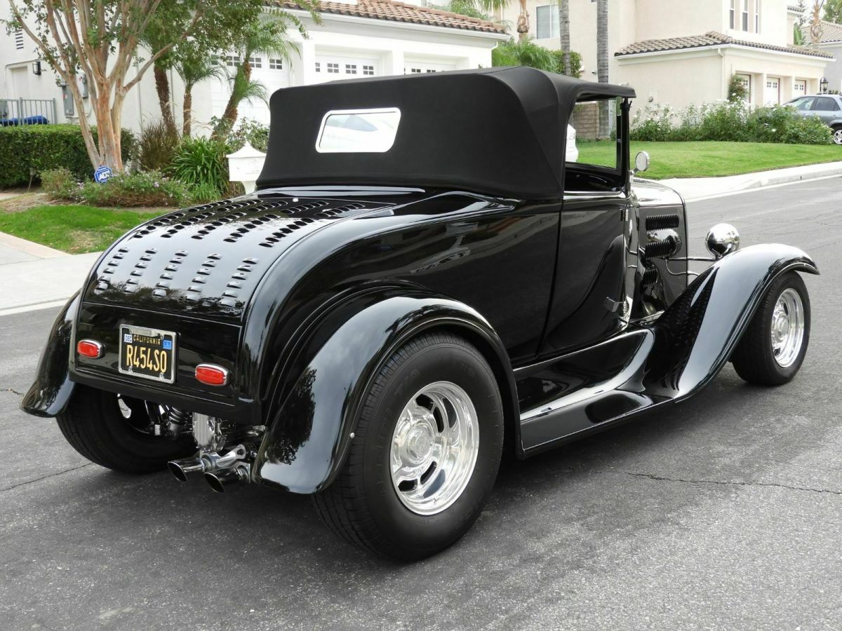 1930 Black Ford Roadster Convertible