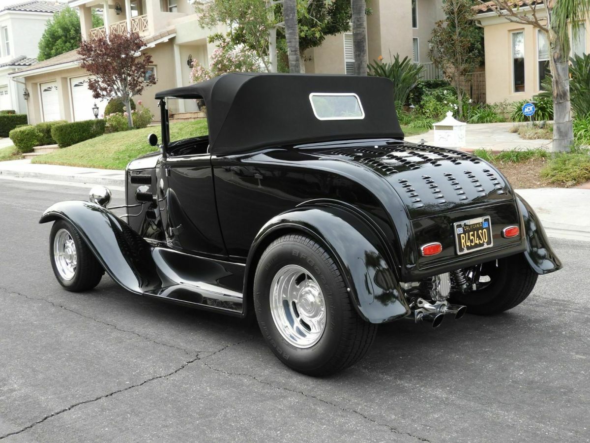 1930 Black Ford Roadster Convertible