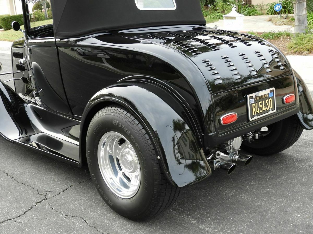 1930 Black Ford Roadster Convertible