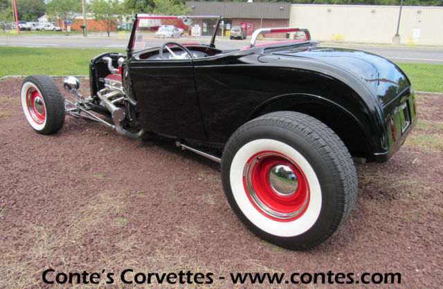 1930 Black Ford Model A Roadster